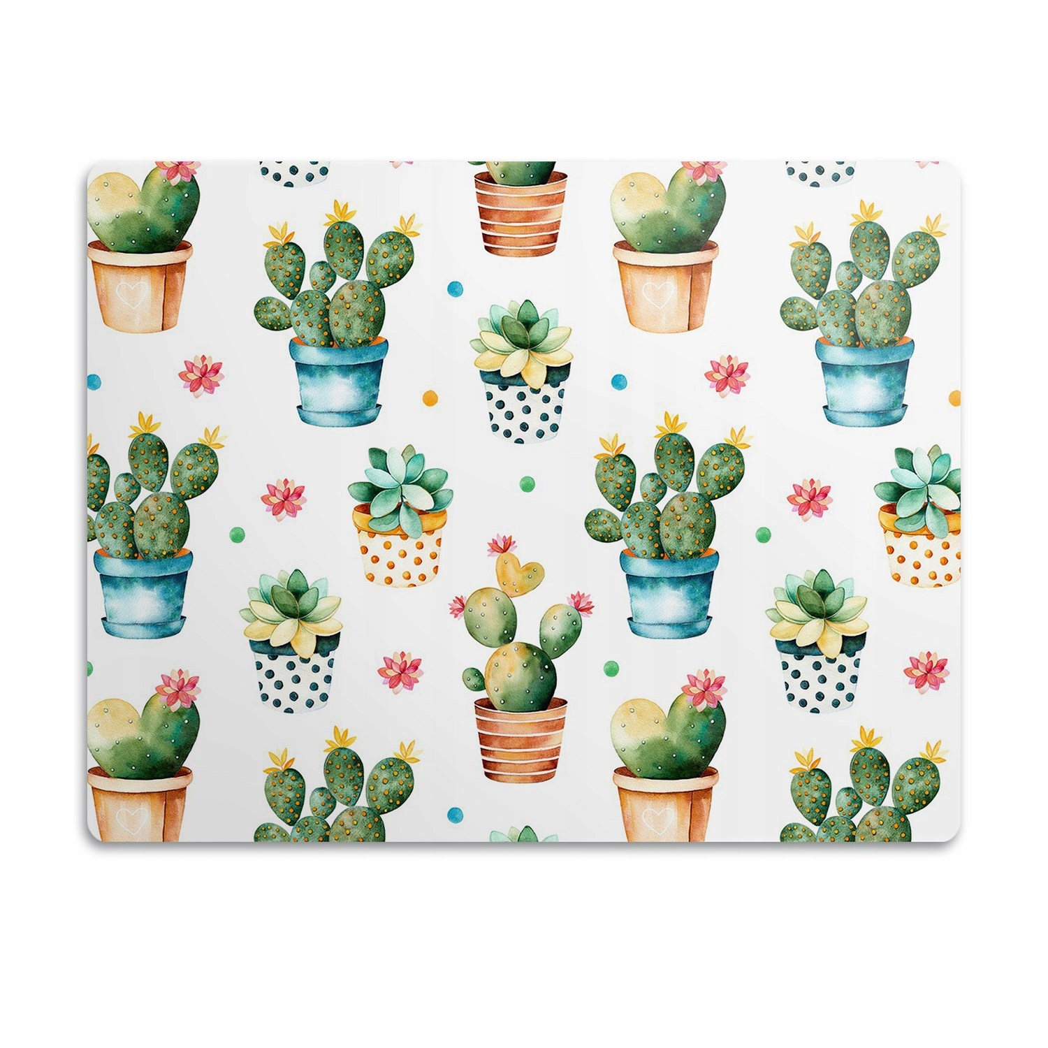 Levně Podložka pod misku Kaktusy v květináčích 60x40 cm