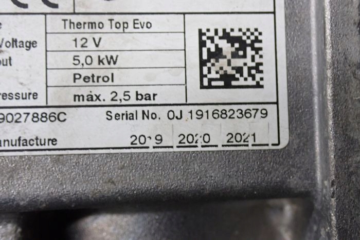 BMW G30 G31 5 D20 G21 3 webasto 9027886C