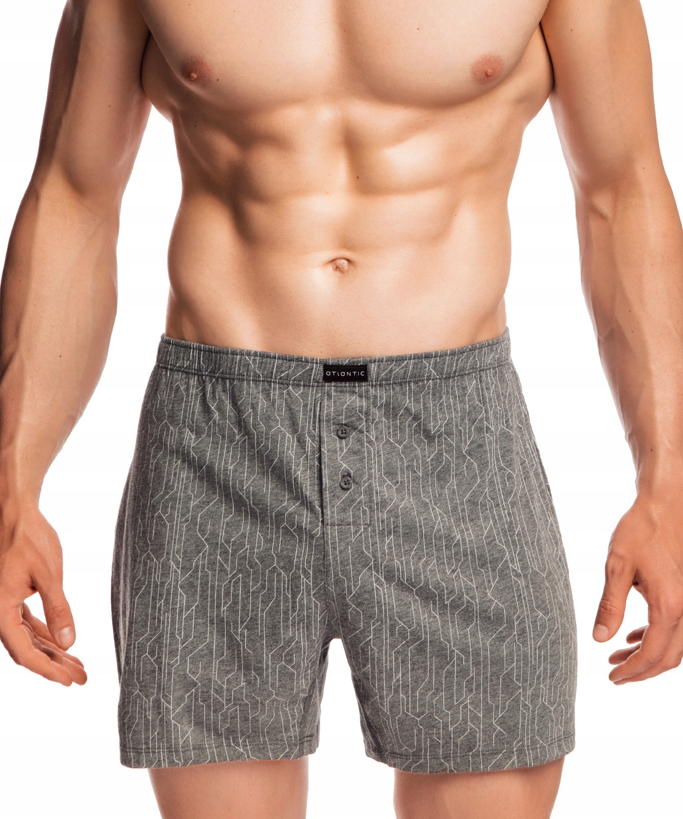 

Atlantic Luźne Bokserki Męskie Szorty MBX660 Sza M