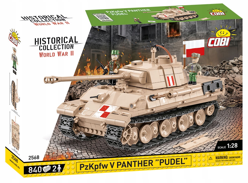 

Cobi 2568 Czołg PzKpfw Panther Pudel Flaga Polski