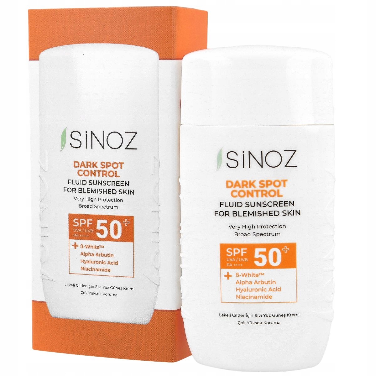 Sinoz Dark Spot Control Fluid Sunscreen SPF50+ Pa++++, 50 ml