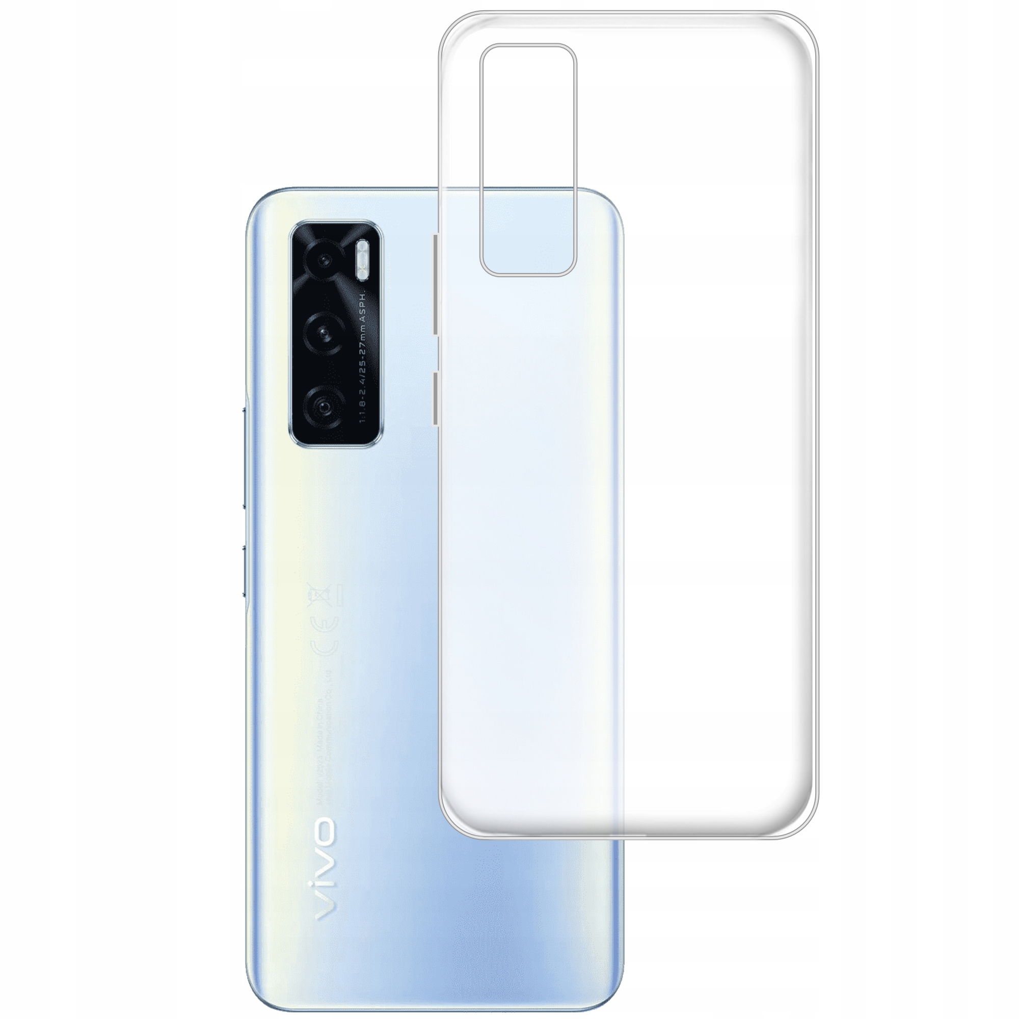 

Etui do Vivo Y70 gumowe Slim Clear View