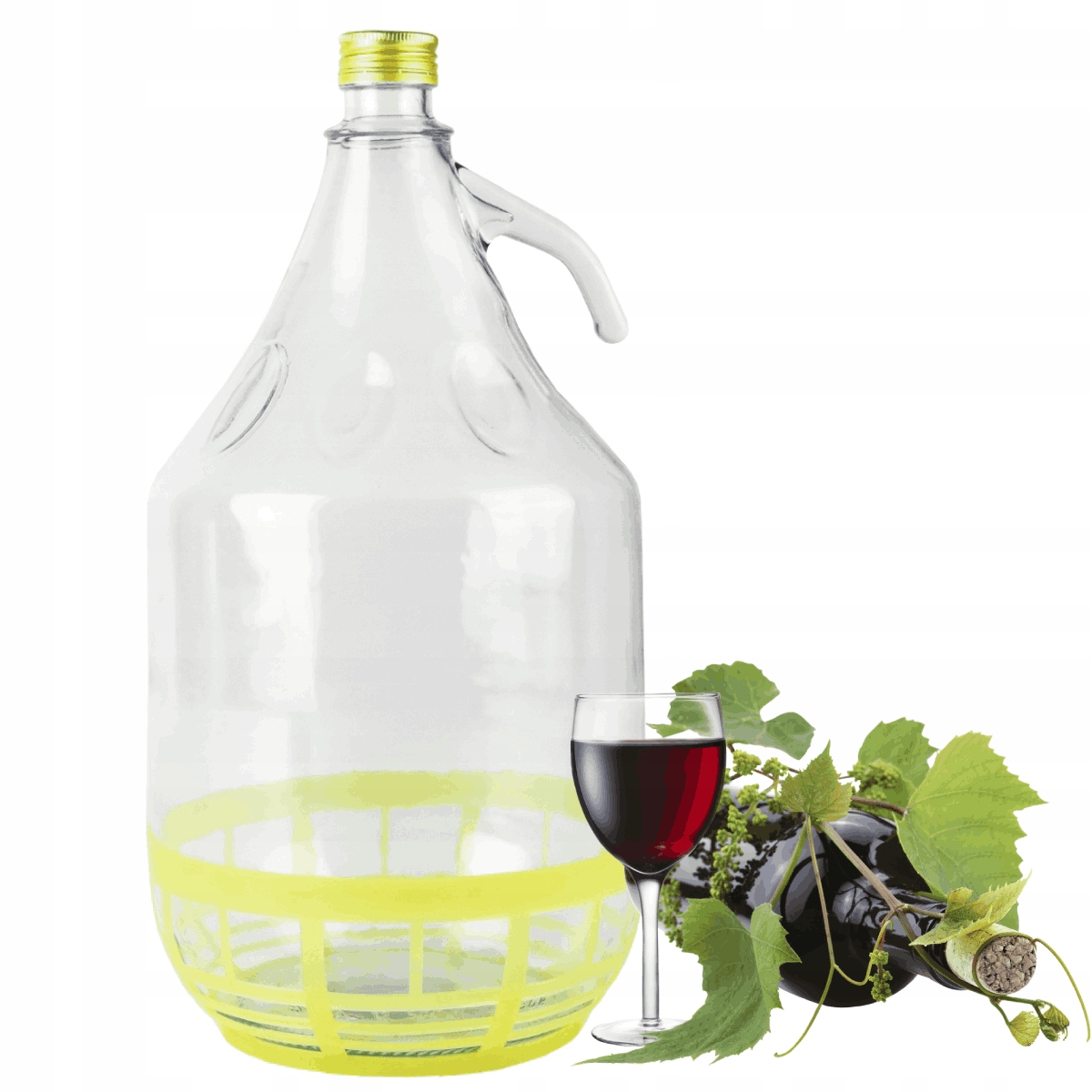 

Balon Z Koszem 5L Gąsior Uchwyt Do Wina Nakrętka