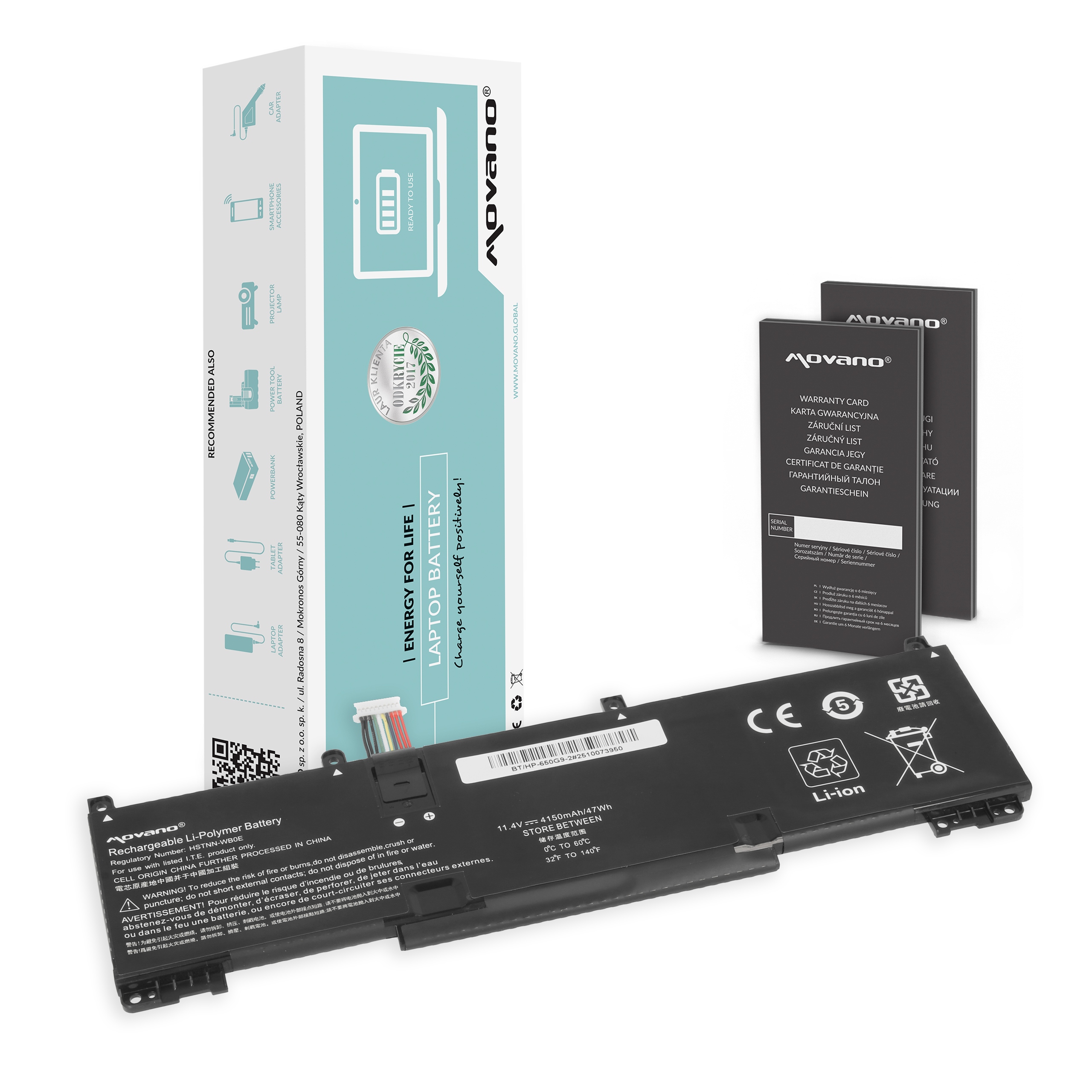 Bateria HSTNN-WB0E do Hp EliteBook 430 G8, 630 G9, 650 G9 2 wersja