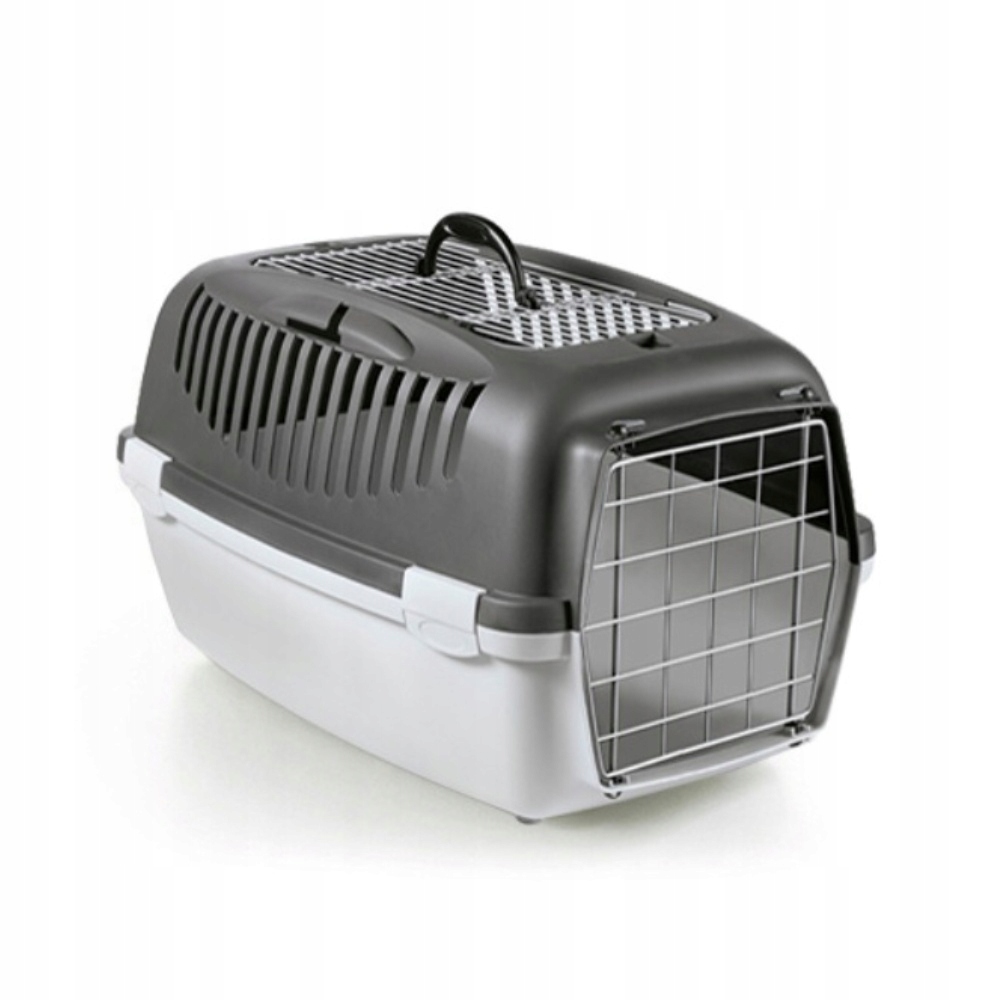 Levně Přepravka Gulliver 3 s kovovými dvířky šedá Zolux