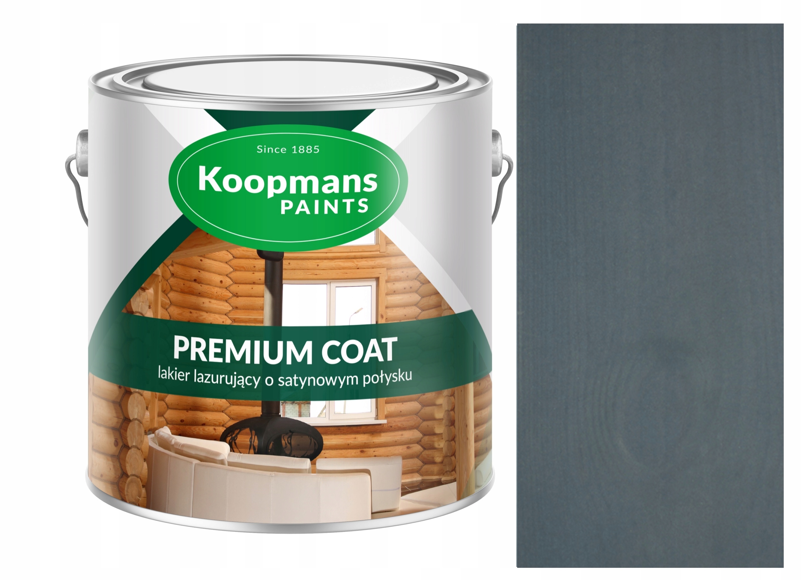 Koopmans Premium Coat 5L Akrylový Lak Na Drevo Sivý Antracitový 201