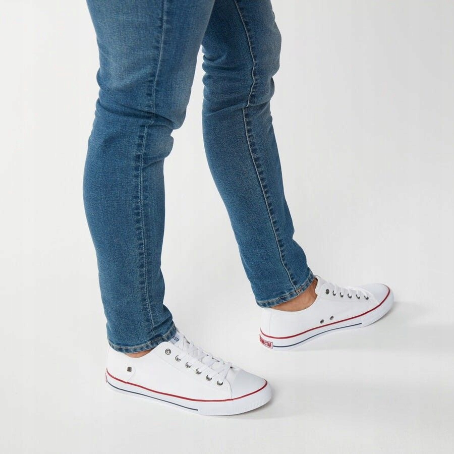 BUTY MĘSKIE BIG STAR TRAMPKI TENISÓWKI SPORTOWE Kolor biały