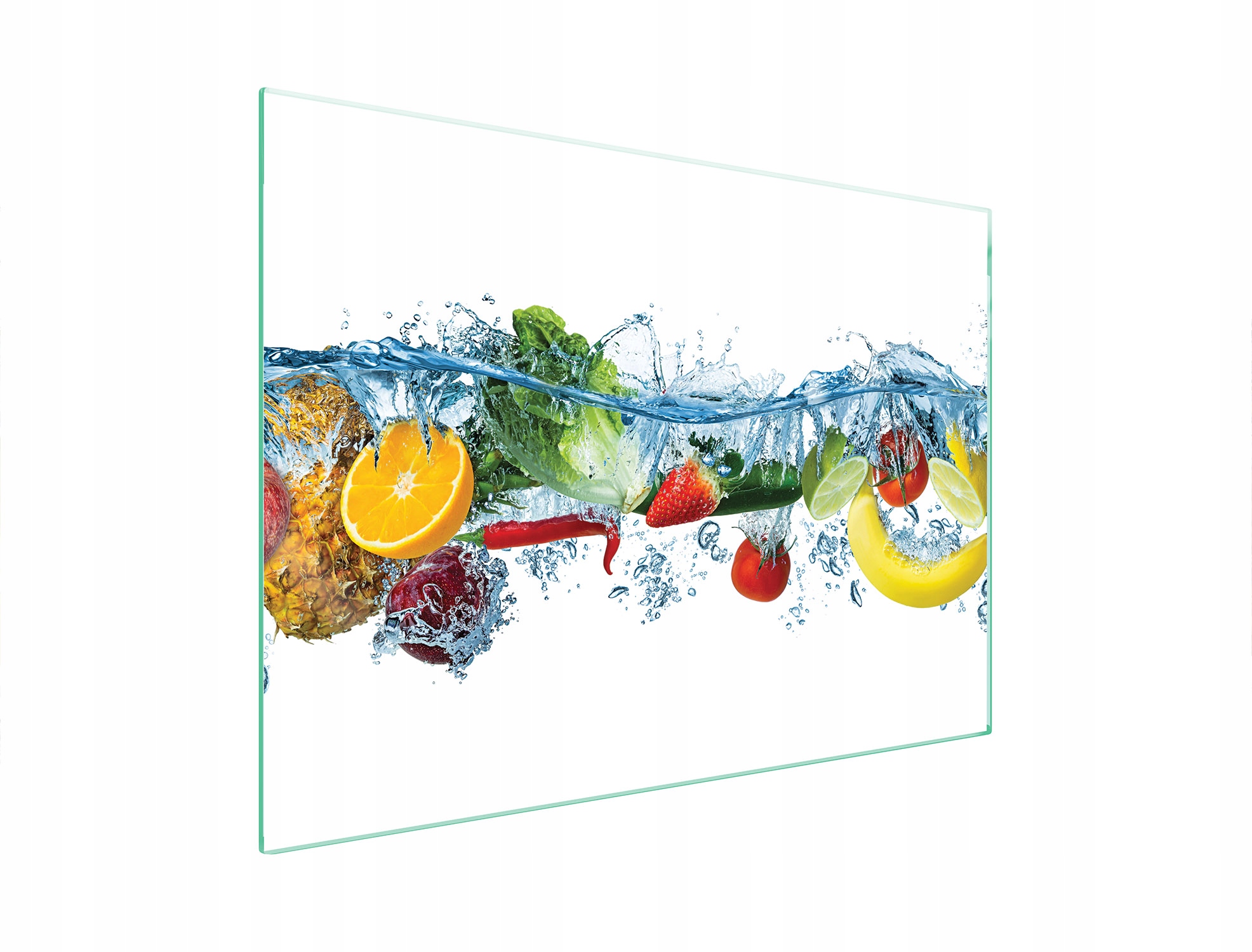 Skleněná Ochranná Deska Na Sporák 70x52 Ovoce Tvrzené Sklo