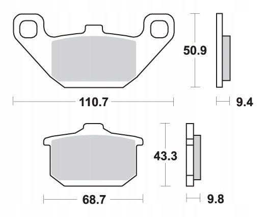 SBS KLOCKI HAMULCOWE KH85 STREET CERAMIC Part number 557HF