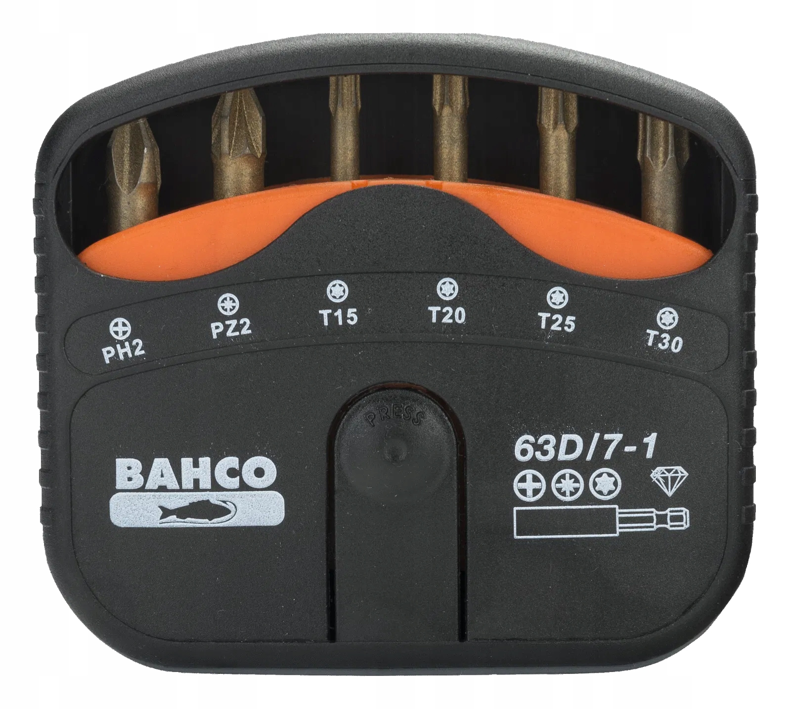 Zestaw 7 szt. bitów z powłoką diamentową PH,PZ,T z uniwersalnym uchwytem BA Liczba elementów pojedyncze