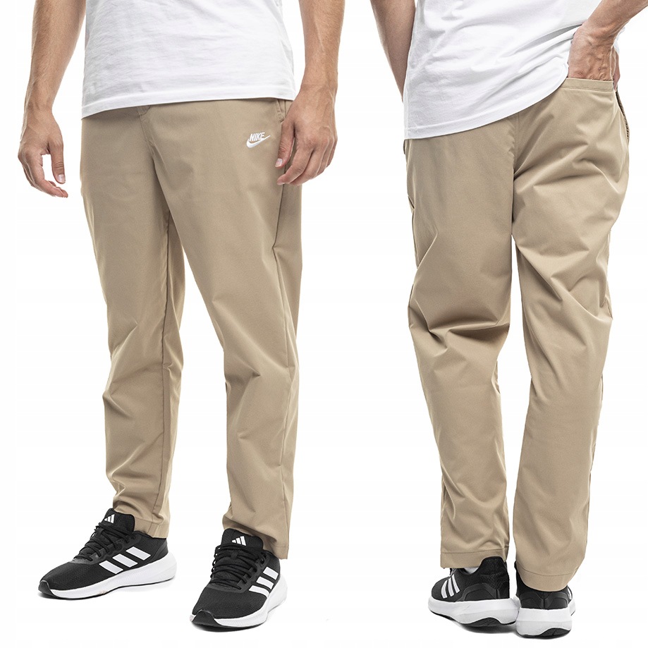 Pánské kalhoty Nike Club Joggery Sportovní kapsy Pohodlné Béžové vel S
