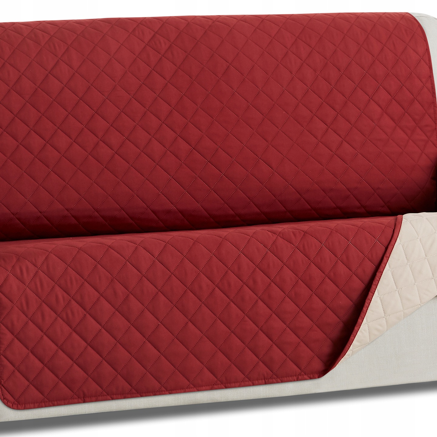 Přehoz na pohovku chránič na pohovku pohovka oboustranná kapa červená béžová