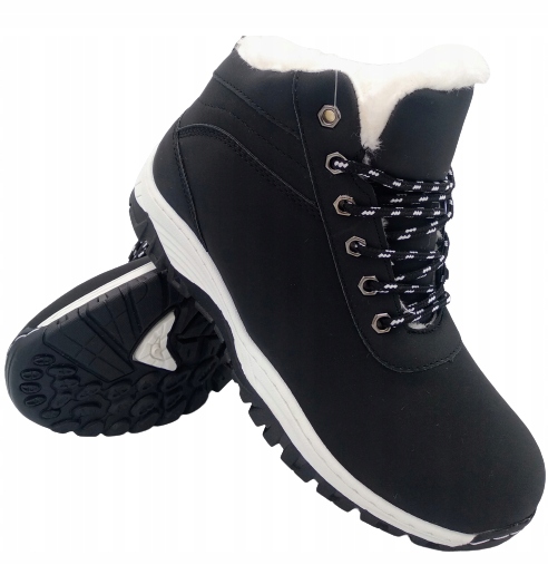 Buty Zimowe Traperki Damskie Ocieplone Trekkingowe Rozmiar 41
