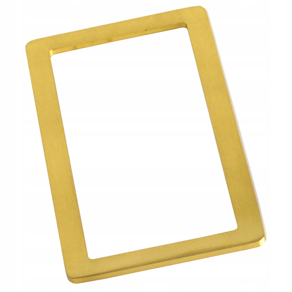 ZŁOTY MIEDZIANY PRZYCISK DO PAPIERU - PROSTOKĄTNA RAMKA NA NOTATKI