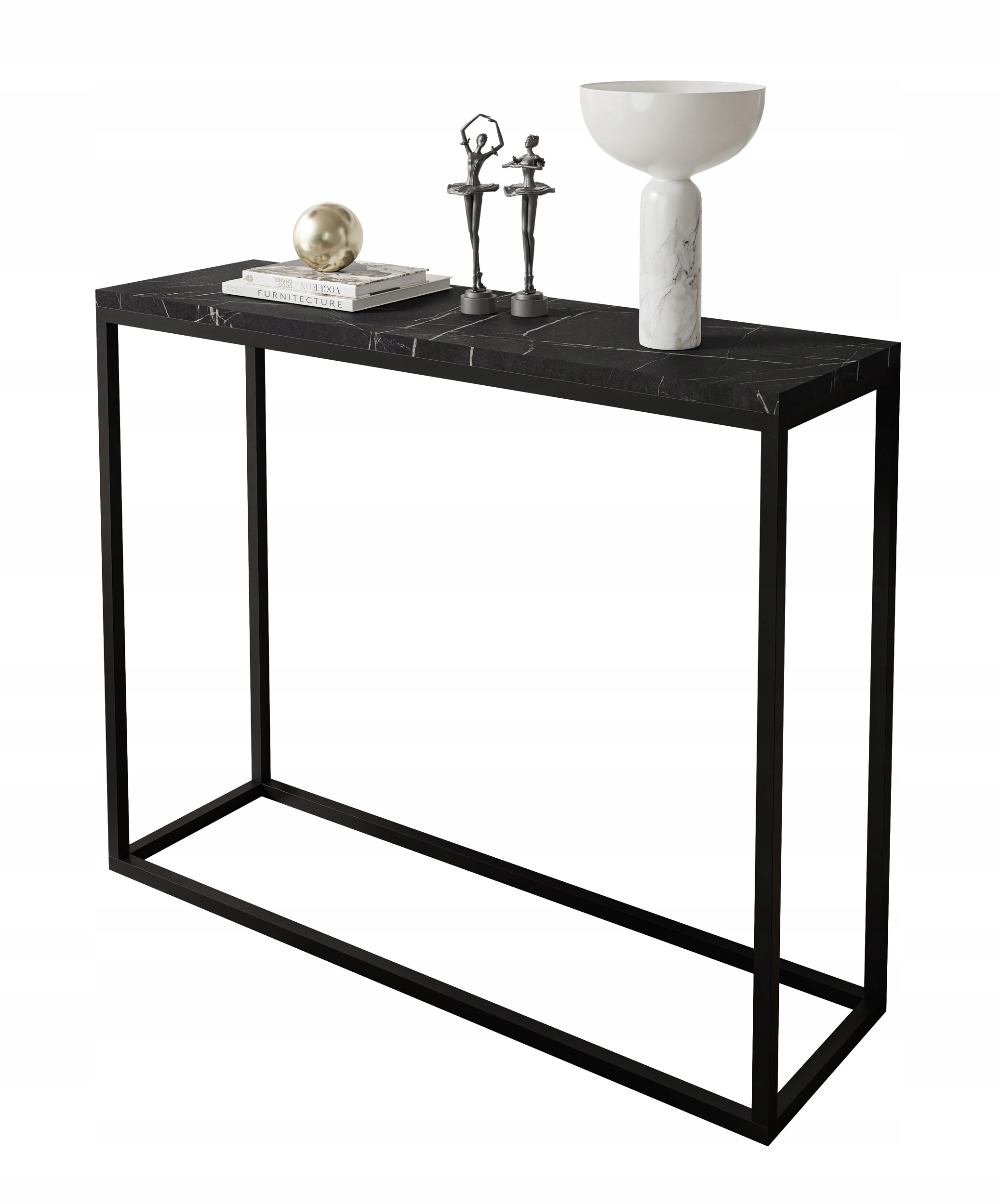 

Konsola stolik Modern Grigia 100 cm czarny marmur