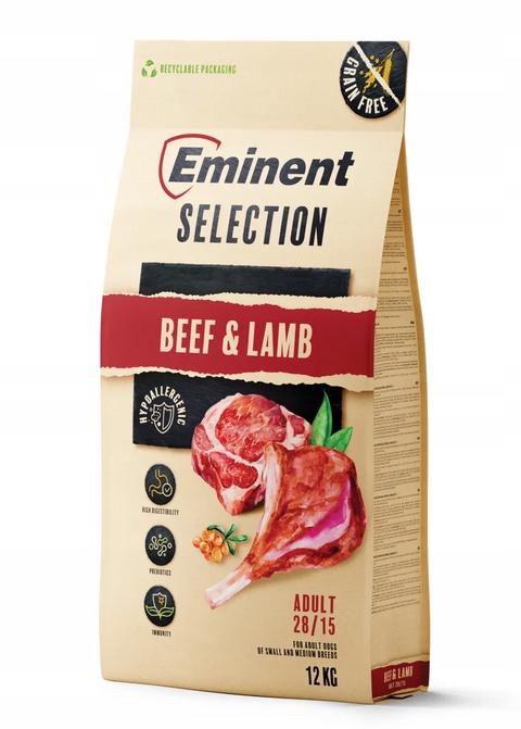 Eminent Selection Grain Free Adult Beef&Lamb 28/15 12kg