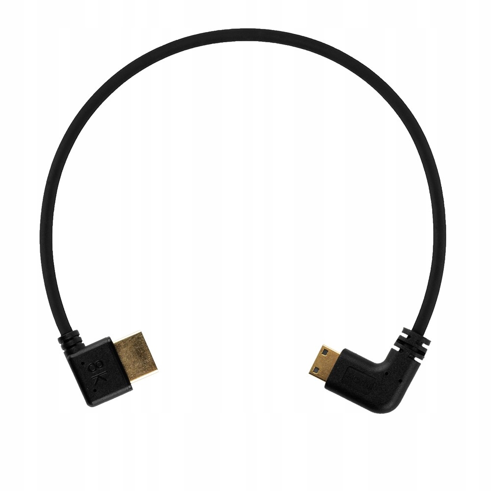Kabel Hdmi 2.1 kątowy (HDMI-mini Hdmi) 30 cm 8K Mitoya