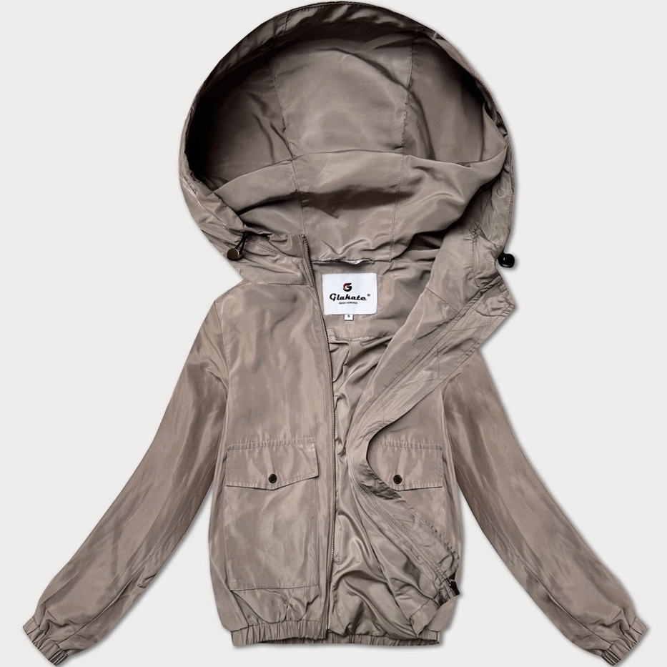 Tenká Dámská Bunda LU98017 Tmavě Béžová XL (42)