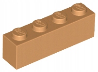 

Lego 3010 Belka 1x4 nugatowy 4szt