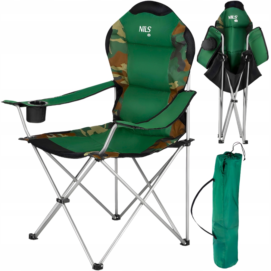 Krzesełko Turystyczne Składane Wędkarskie Kempingowe Plażowe Ogrodowe Nils