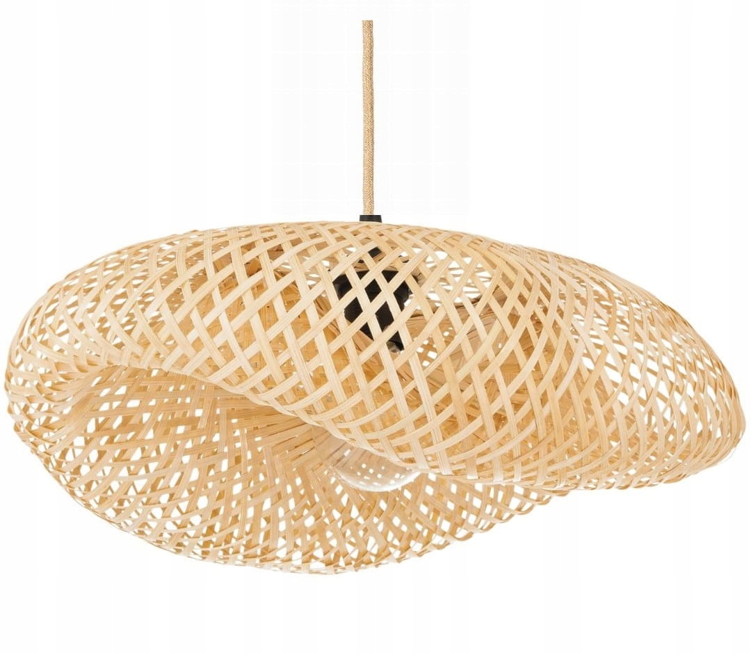 Závěsná lampa Boho bambusová Nusa 60 cm Juta