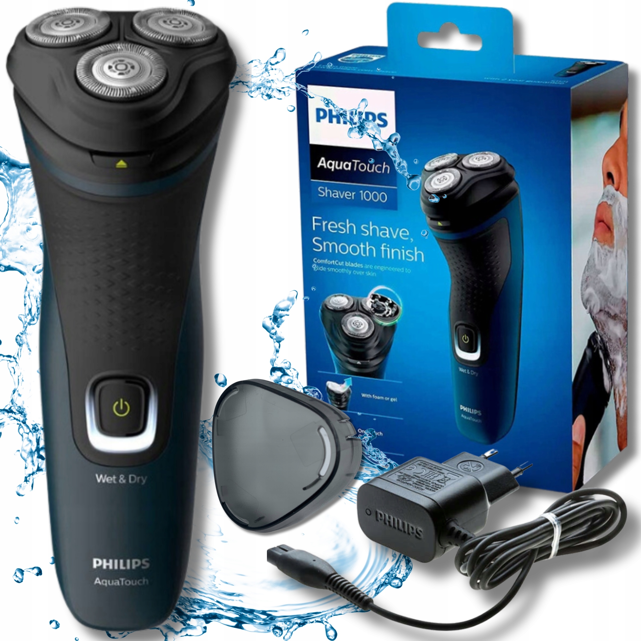 Golarka Philips Series 1000 Aqua Touch Maszynka Do Golenia Ładowarka