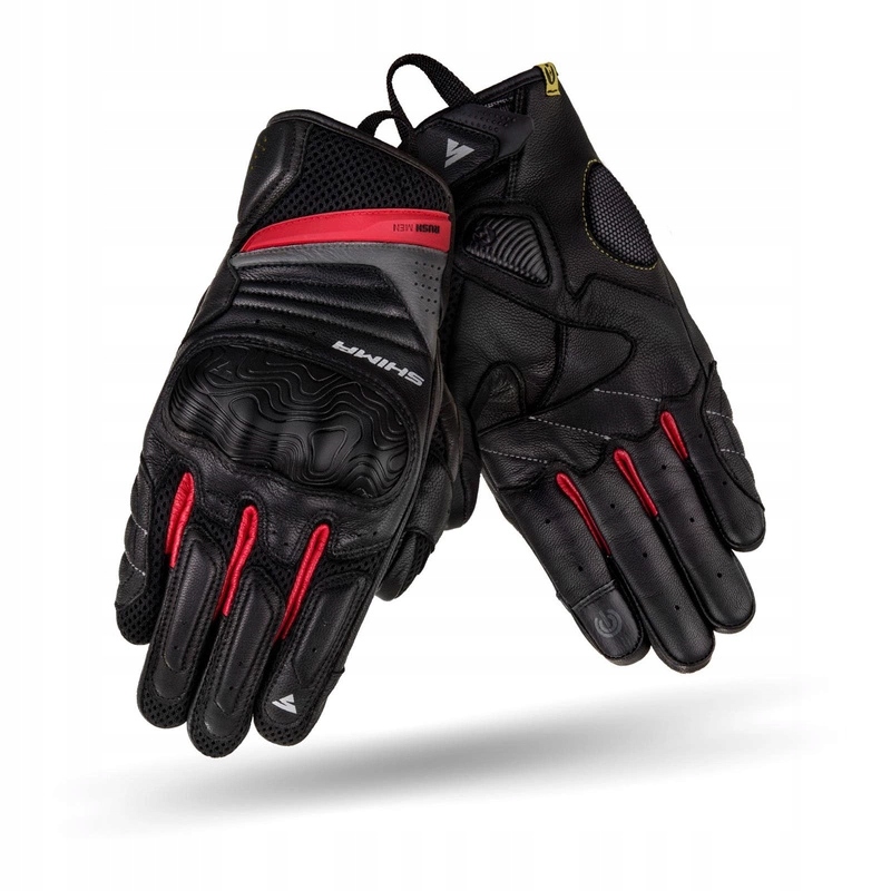 Motocyklové rukavice Shima Rush Red letné Darčeky