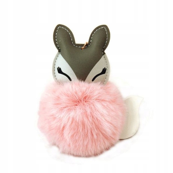 

Adam Toys Zawieszka z pomponem różowy lisek