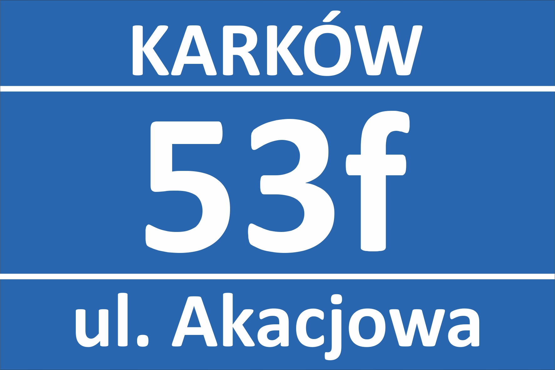 Tabliczka z numerem na płot ogrodzenie działkę