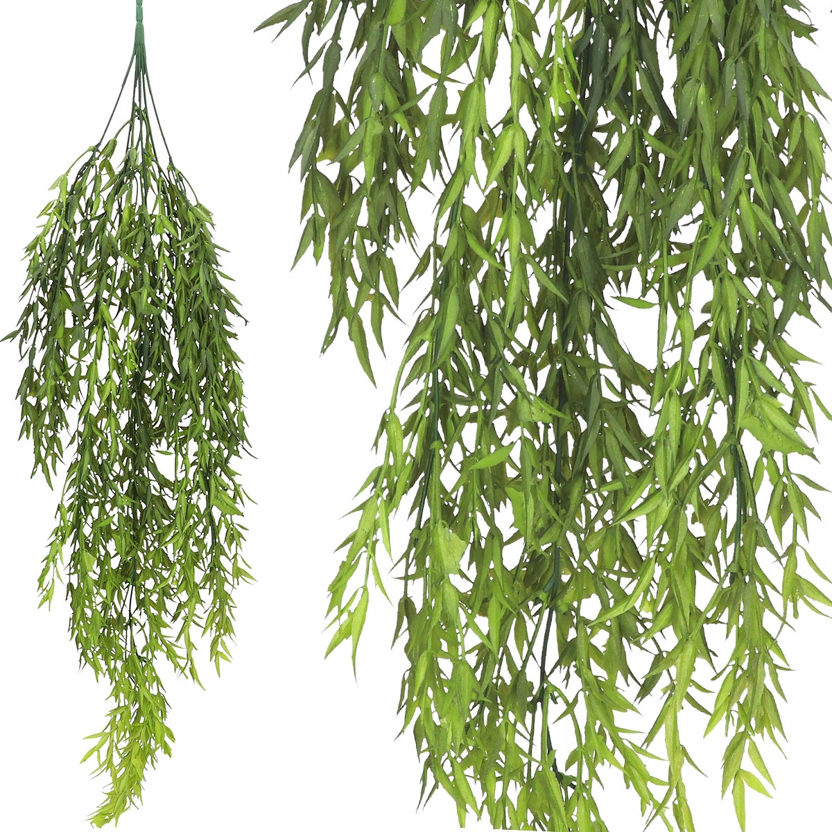 ZWISAJĄCE GĘSTE PNĄCZE GAŁĄZKI BLUSZCZ KASKADA XXL