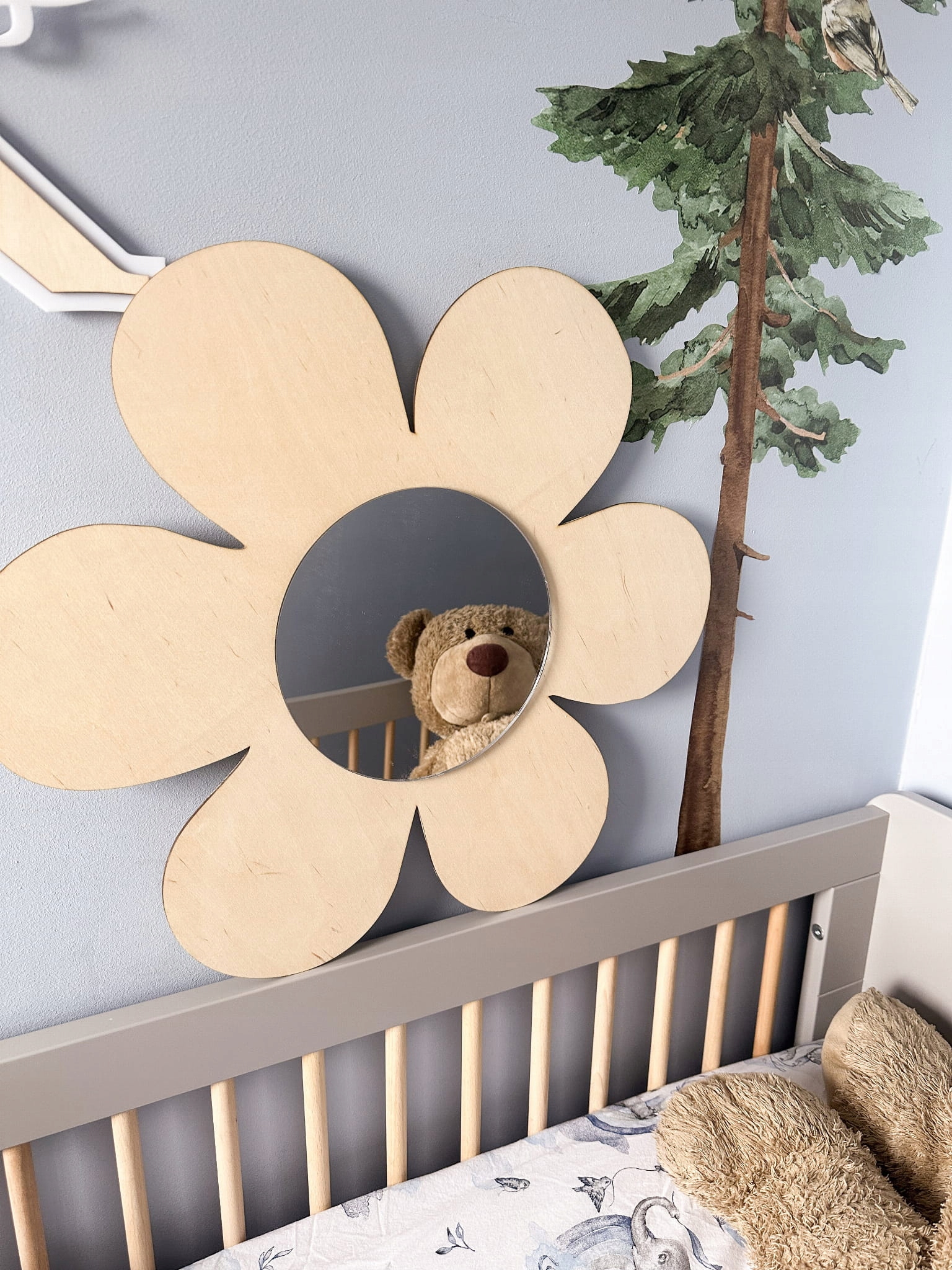 Lustro do pokoju dziecięcego, kwiatek, naturalne Kod producenta 123