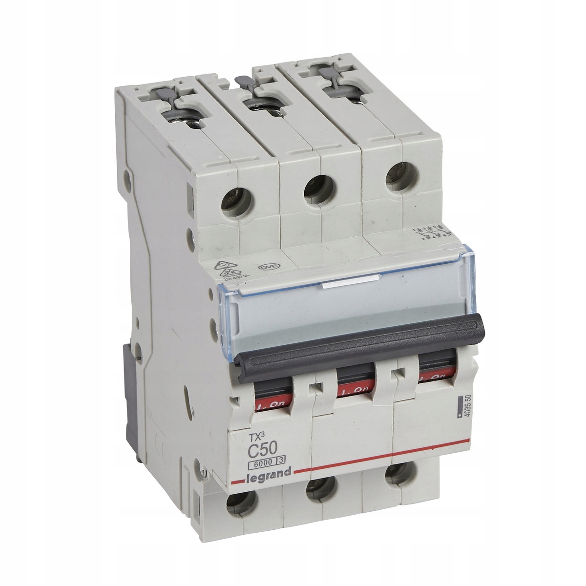 Nadproudový spínač S 303 3P C 50A 6000A TX3
