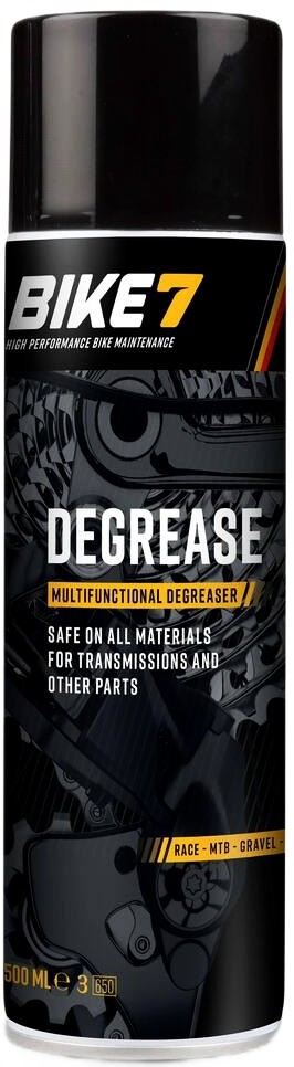 BIKE7 Degrease aerozol Odtłuszczacz napędu roweru