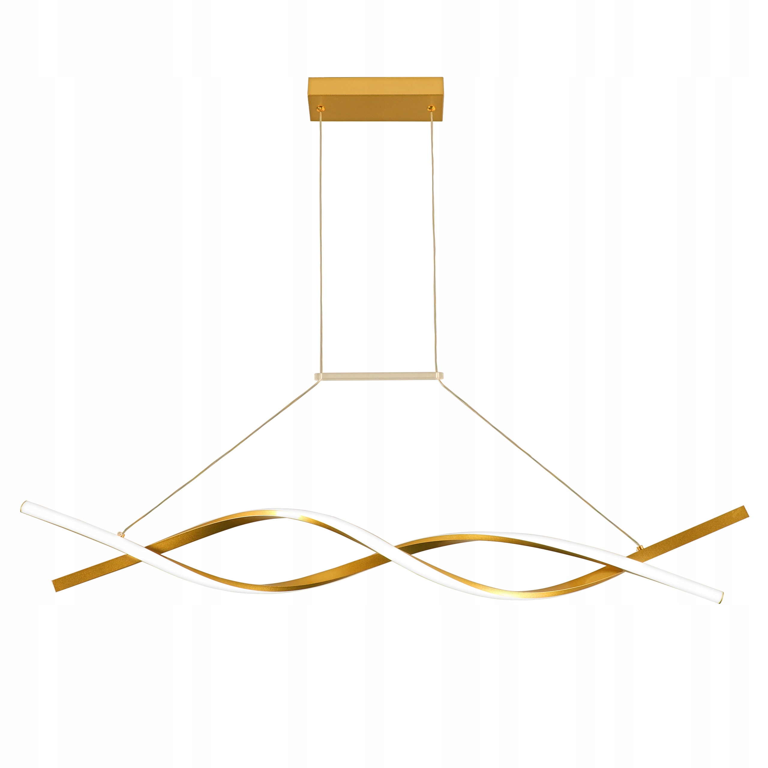 Lampa sufitowa Led wisząca żyrandol do Pokoju Nowoczesny 4000K 100cm złoty