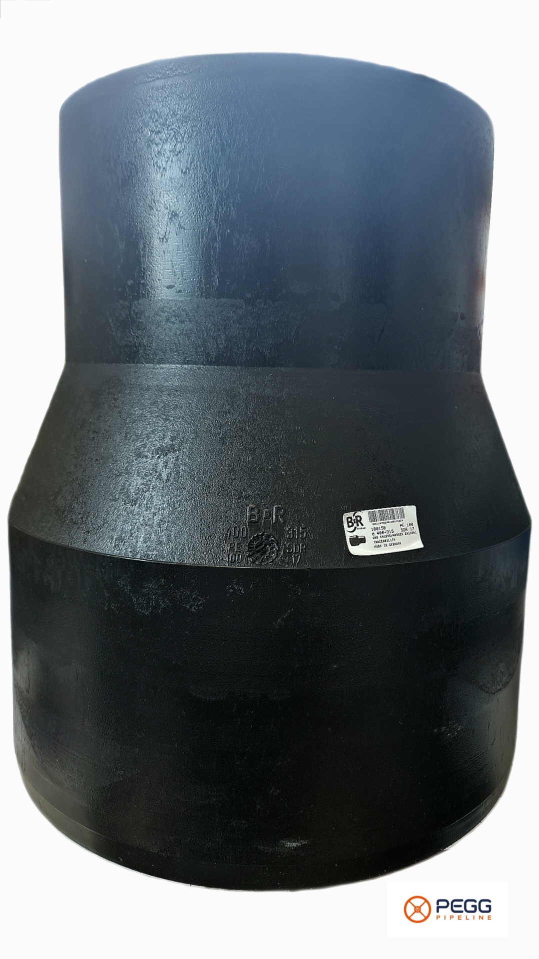 Čelová redukcia PE100 SDR17 400 X 315 Fusion