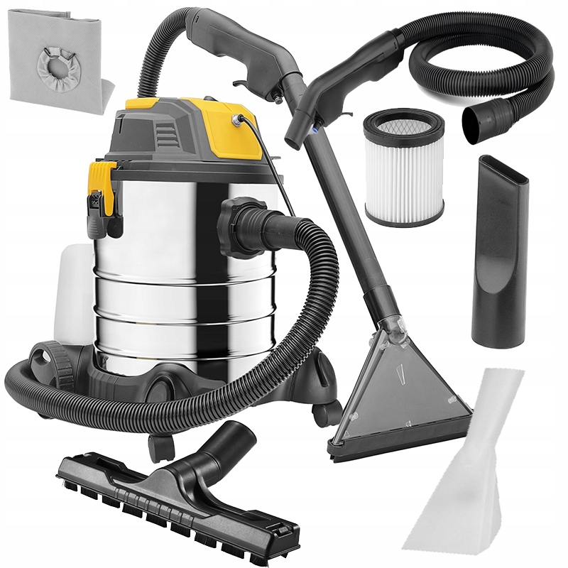 Odkurzacz Piorący Mocny Do Dywanów Tapicerek Samochodu 4w1 Na Sucho I Mokro