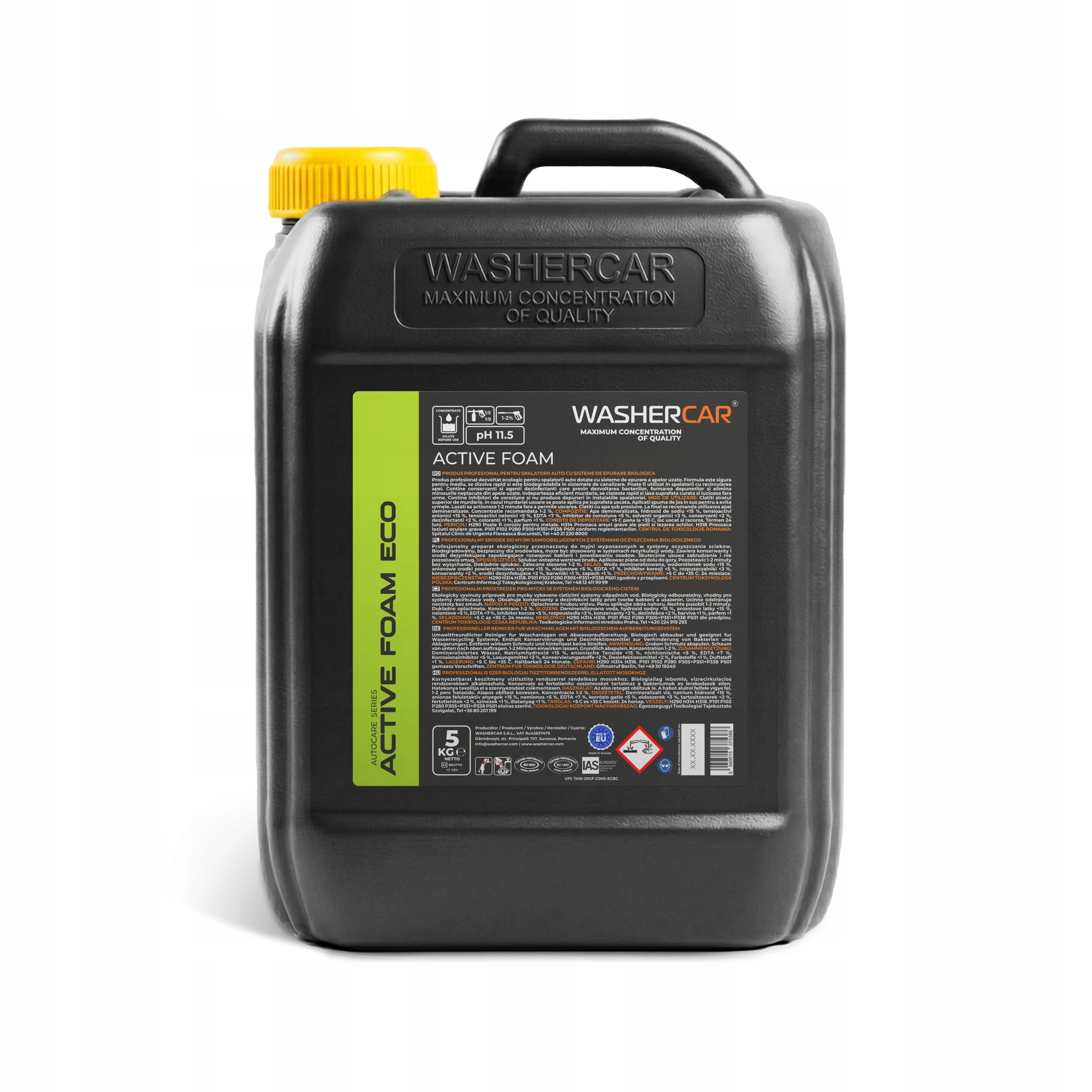 Ekologiczna Aktywna Piana do Auta 5L – WasherCar Recycling