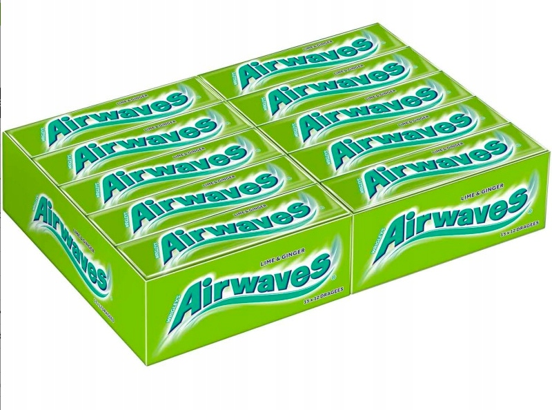 Žvýkačka Airwaves Lime Ginger 14g/30 kusů