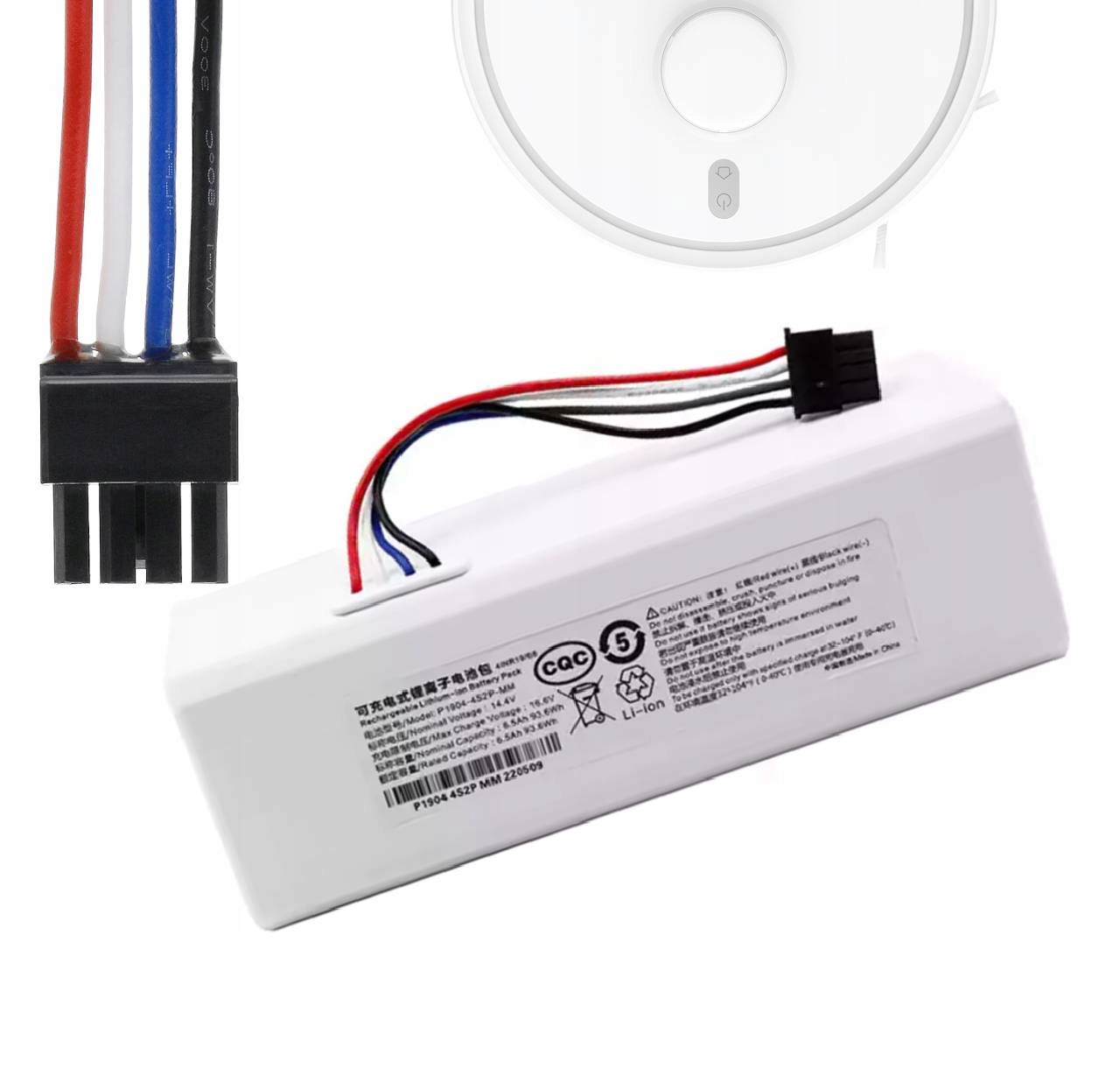 Akkumulátor Xiaomi Mi Robot Vacuum Mop 1C Mijia 1C STYTJ01ZHM 2600mAh készülékhez
