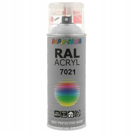 Motip Lakier Spray Akryl Ral 7021 Połysk Szary czarny