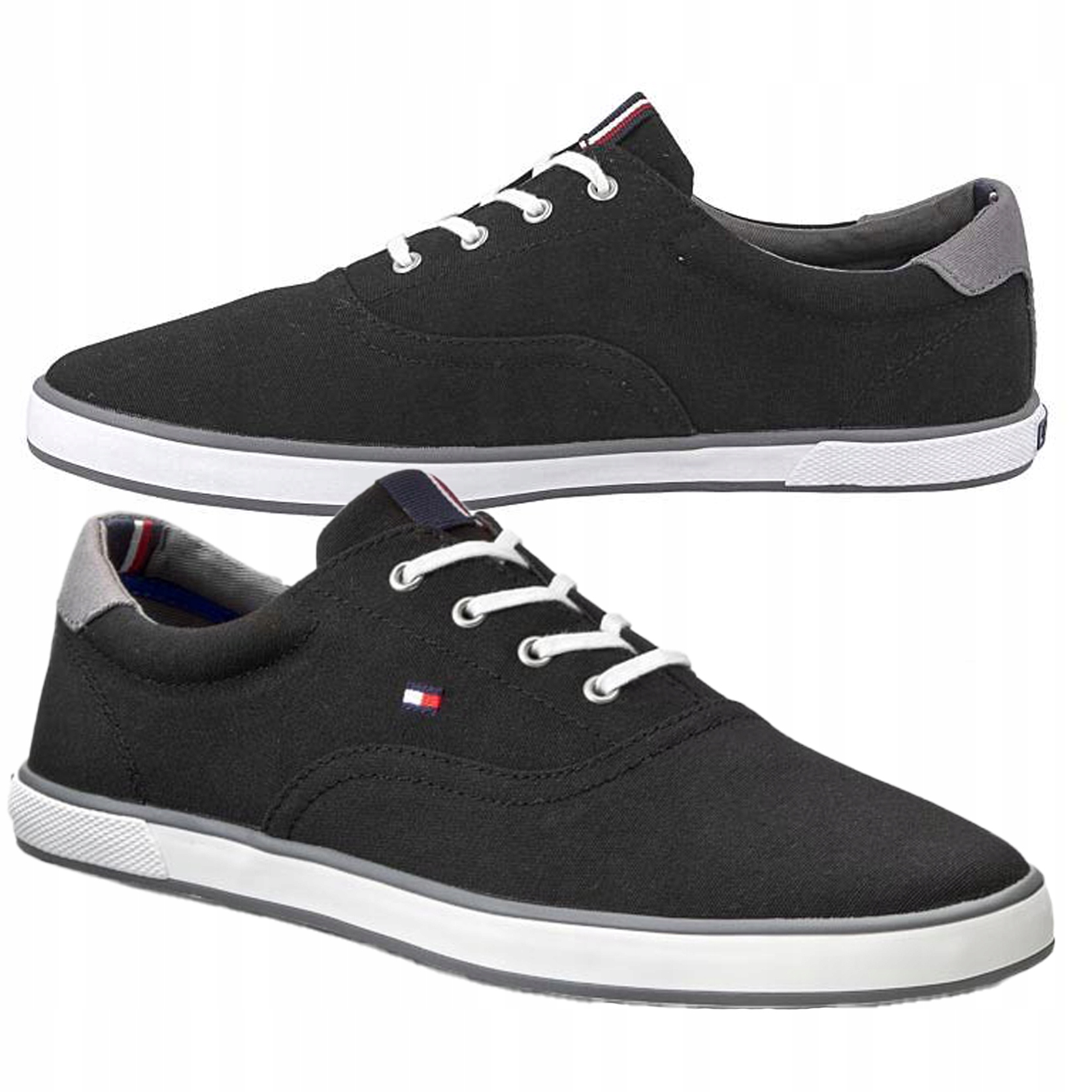 Tommy Hilfiger pánské sportovní boty černé nízké tenisky FM56820915 43