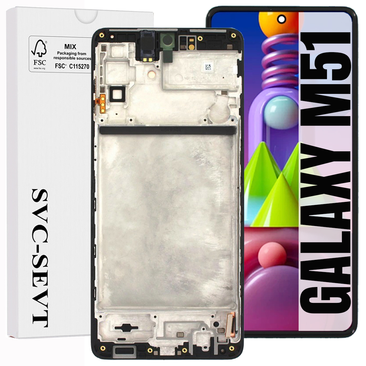 Displej Pro Samsung Galaxy M51 M515 Originál LCD Rámeček