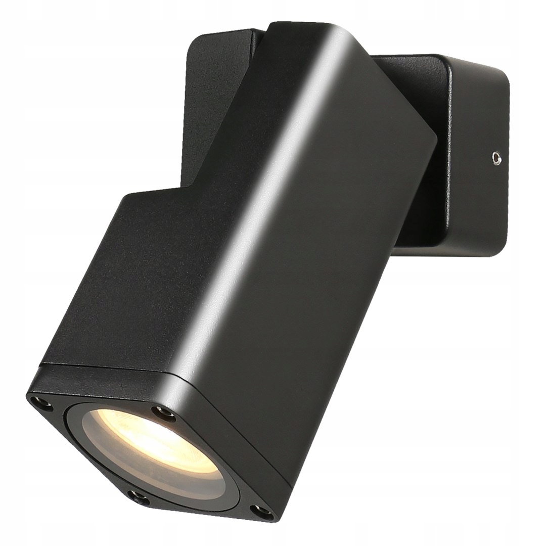 Salvia Lampa zahradní nástěnná nastavitelná černá 1x35W GU10 Ip65