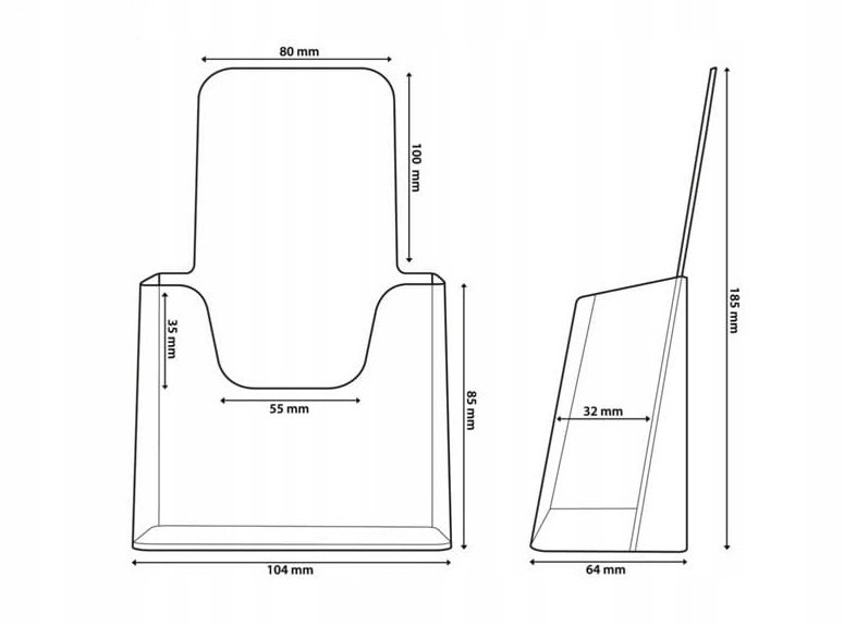 Stojak ekspozytor na ulotki DL Kod producenta WZF7007