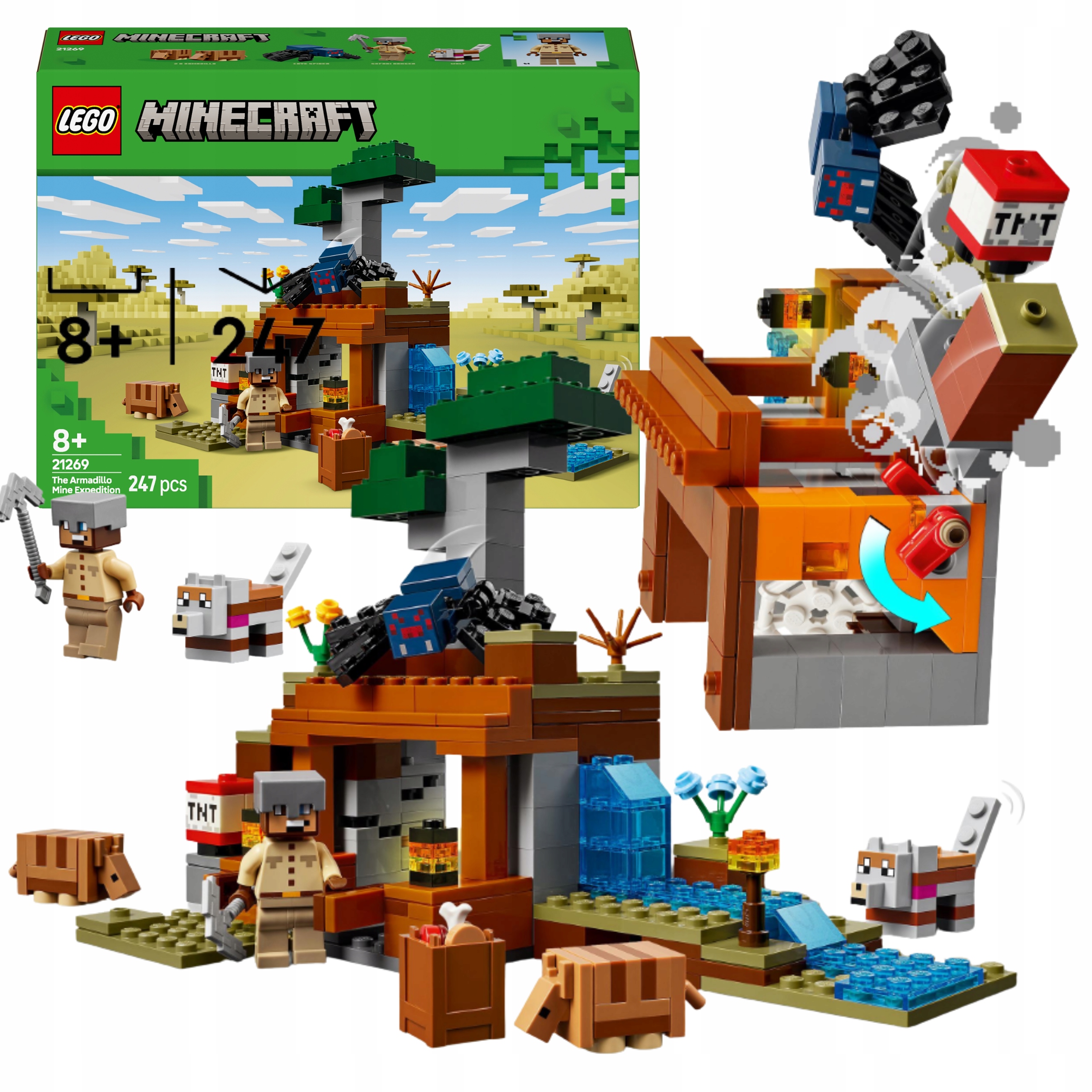 Lego Minecraft Zestaw Klocków Wyprawa Do Kopalni Premium Duze XL