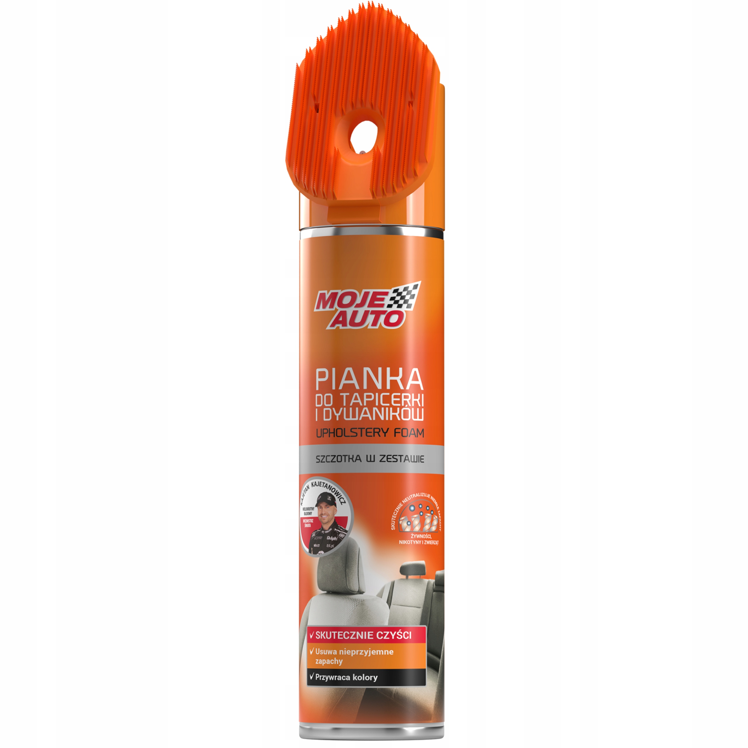 Moje Auto Pianka do czyszczenia tapicerki z neutralizatorem Szczotka 520 ml
