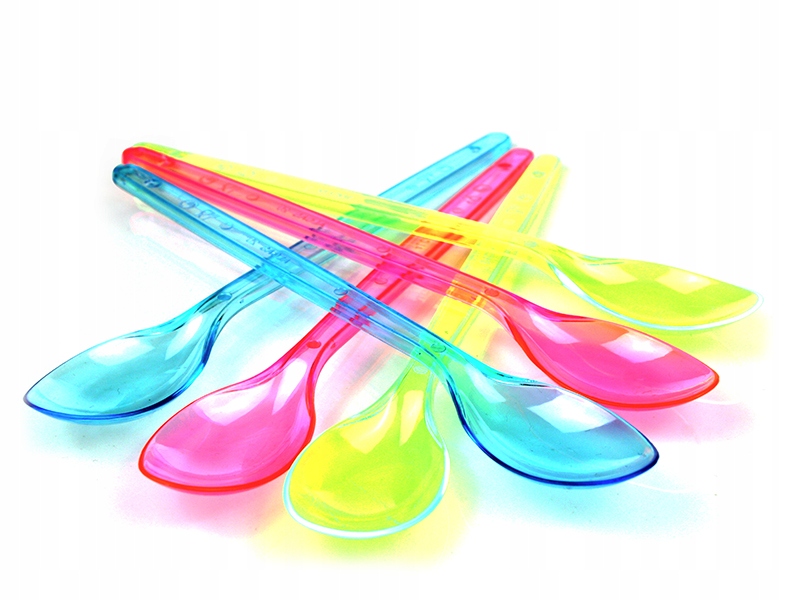 

Łyżeczki plastikowe długie 18 cm neon 180szt.