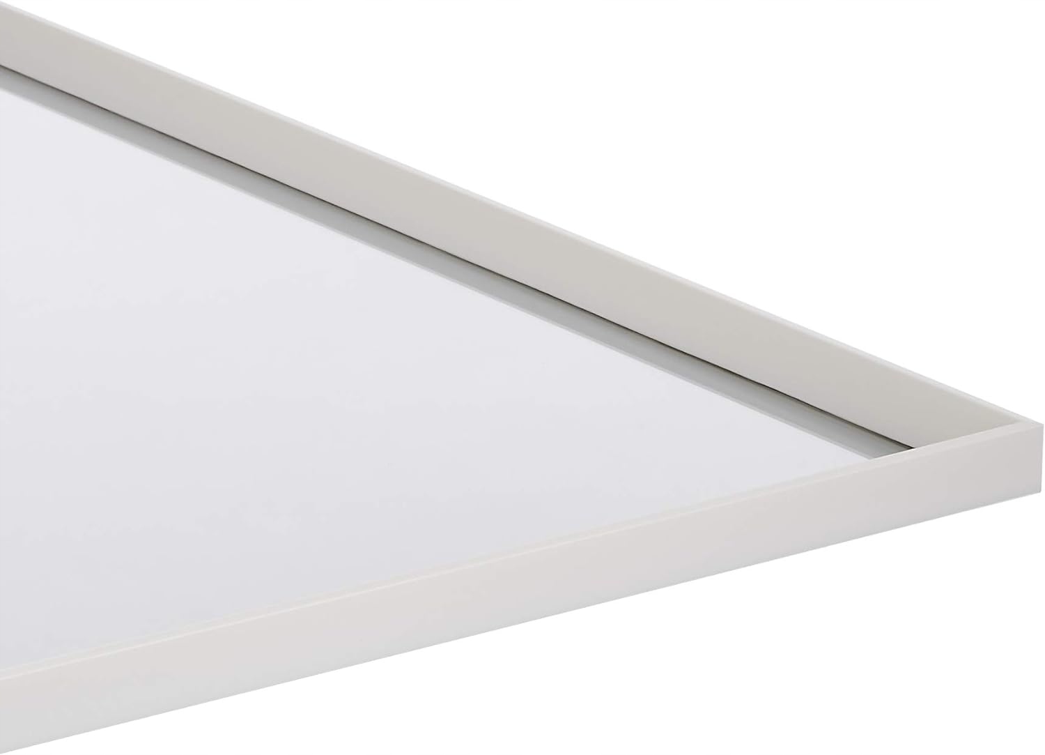 Lustro ścienne prostokąt w ramie białe 60x90cm EAN (GTIN) 028295327060