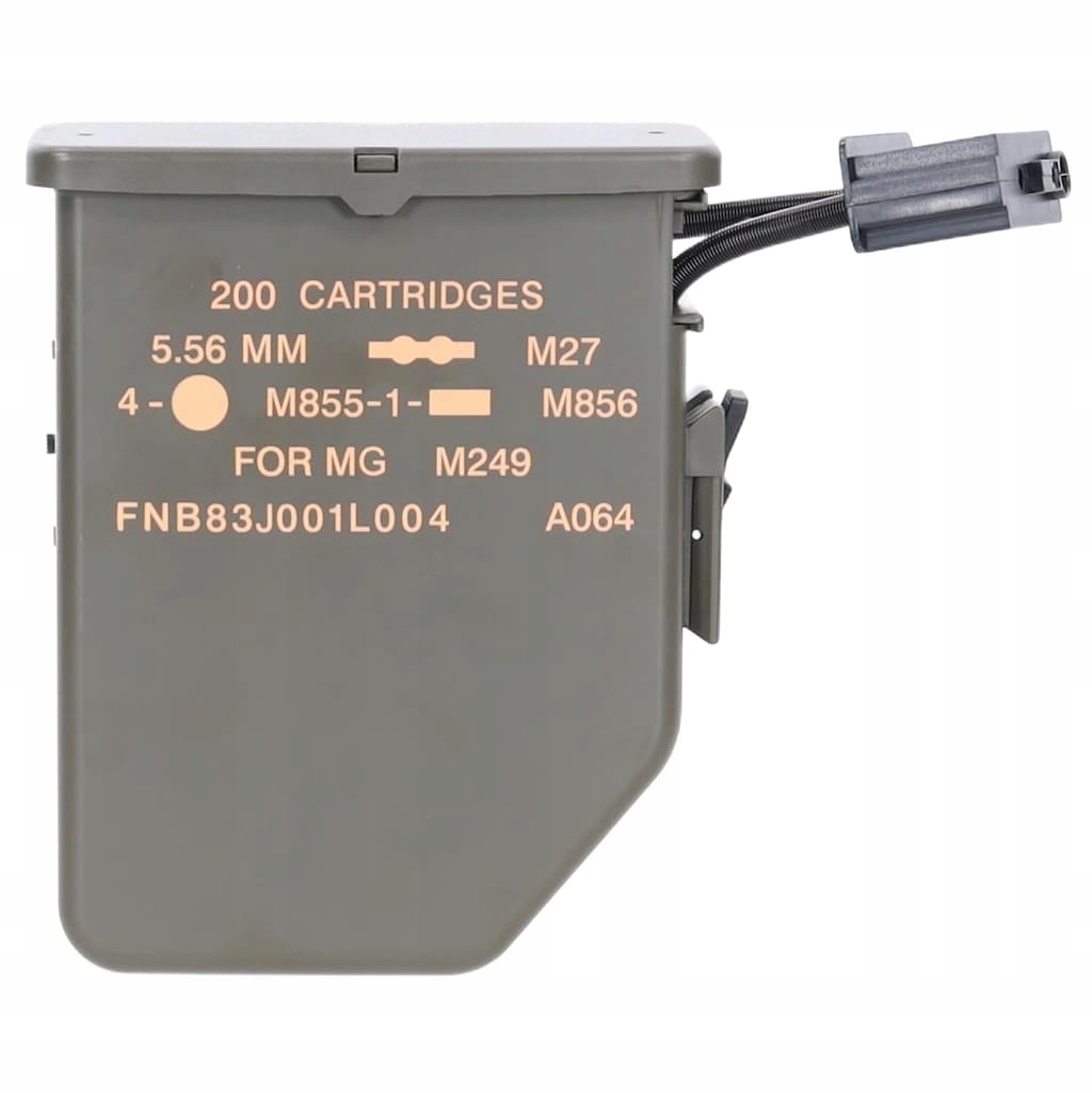Krabicový zásobník Asg Specna Arms x A&k pro repliky M249 2500 kuliček