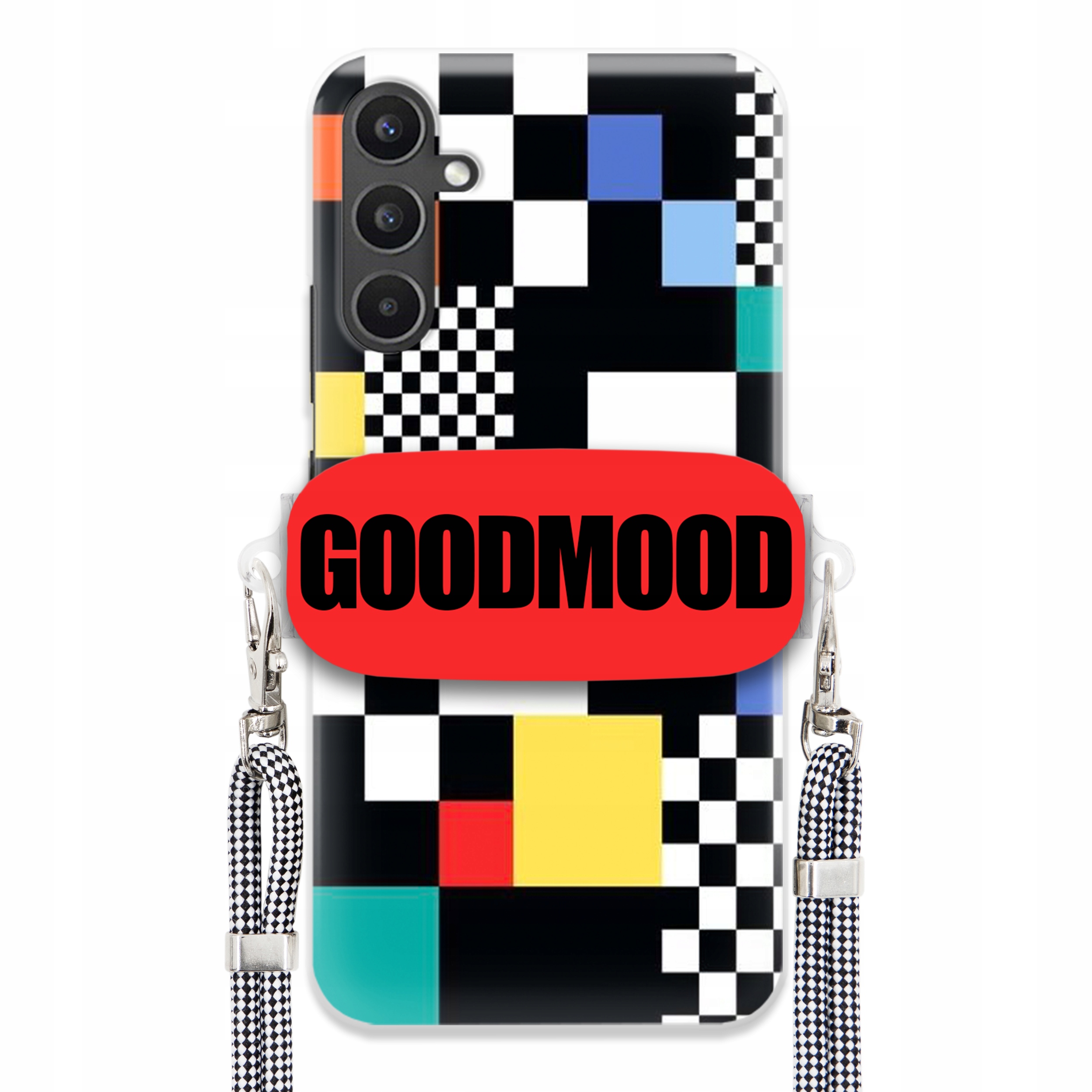 Puzdro Na Samsung A34 5G Puzdro Držiak Na Vodítko Na Telefón Pixelart MIX Vzorov